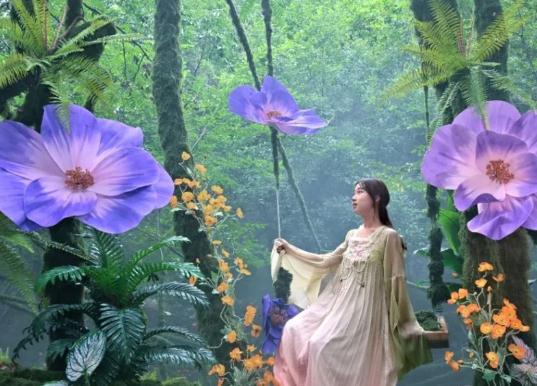 误入绿光森林：在龙潭大峡谷，做一日被梅花鹿眷顾的“在逃公主”!