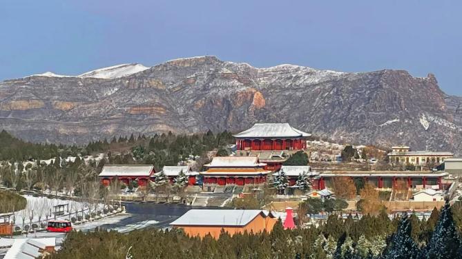 白色浪漫已到达!云梦山的第一场雪来喽!